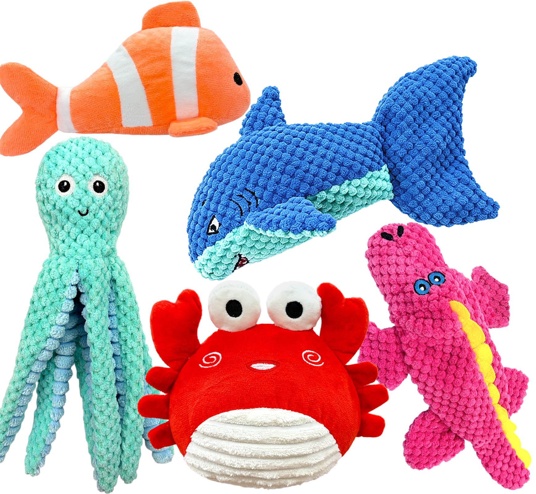 Kahu & Kin Crinkle Sea Creature Plush Toys