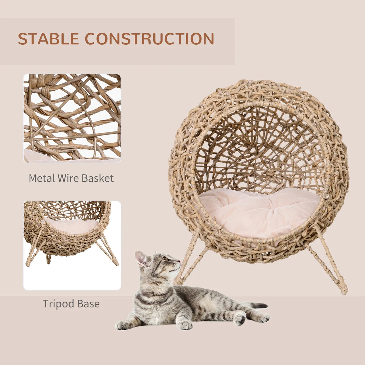 Kahu & Kin Boho Haven™ Elevated Cat Bed