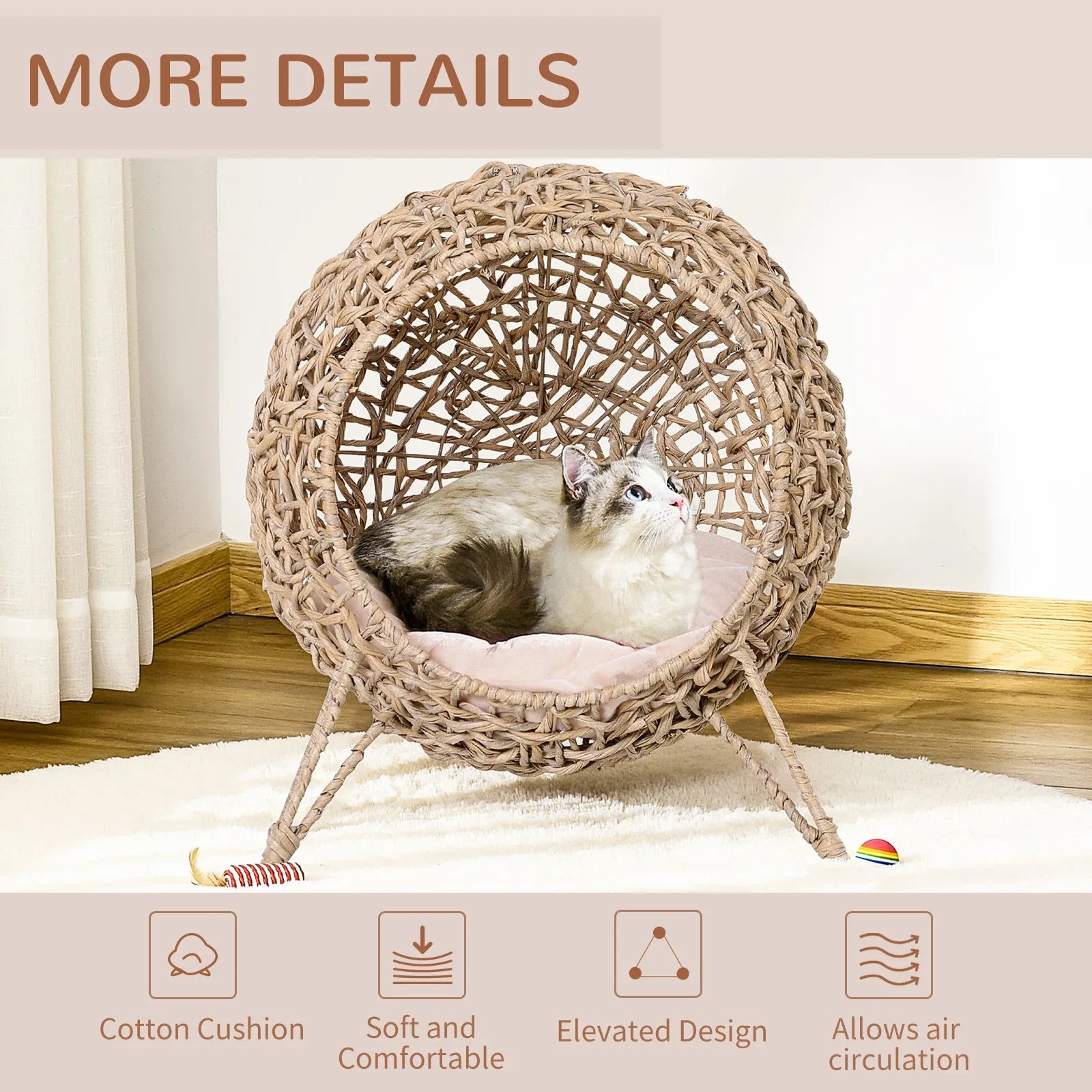 Kahu & Kin Boho Haven™ Elevated Cat Bed