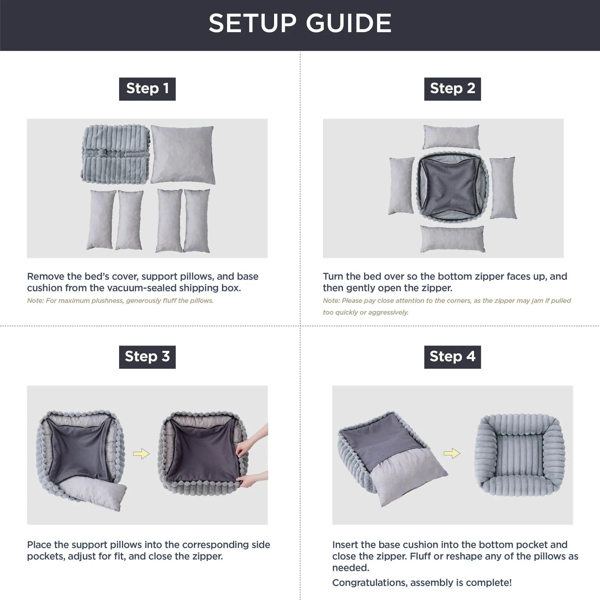 Kahu & Kin Blush Calming Orthopedic Bed™