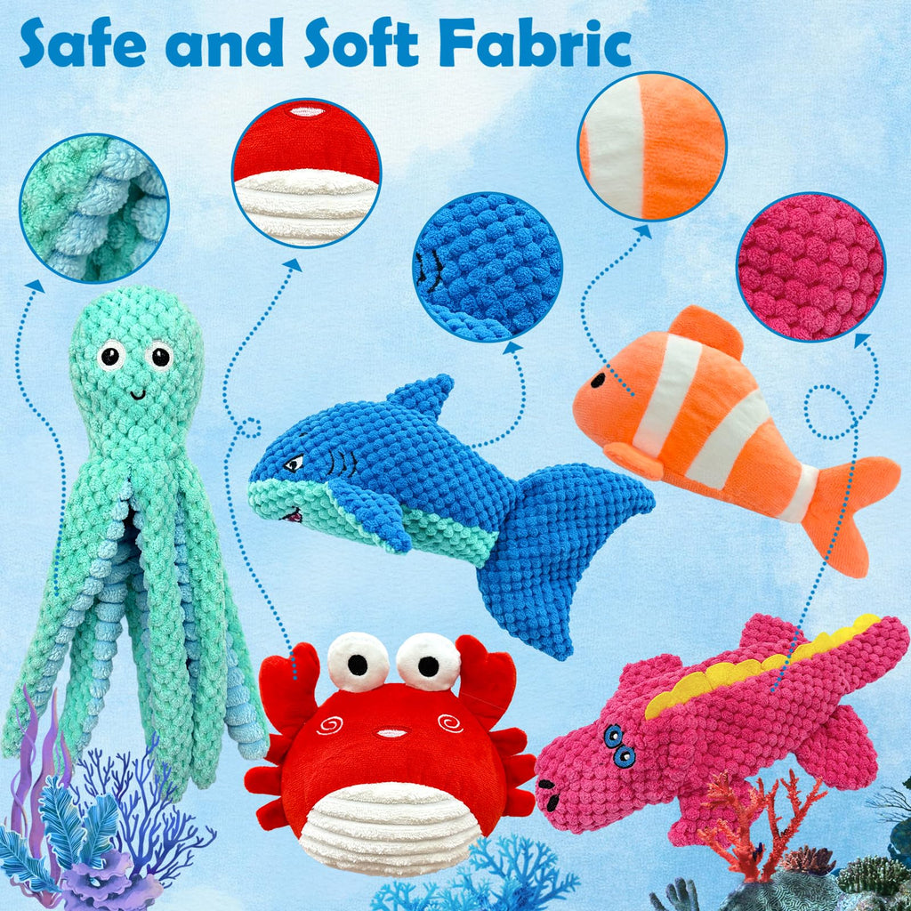Kahu & Kin Crinkle Sea Creature Plush Toys
