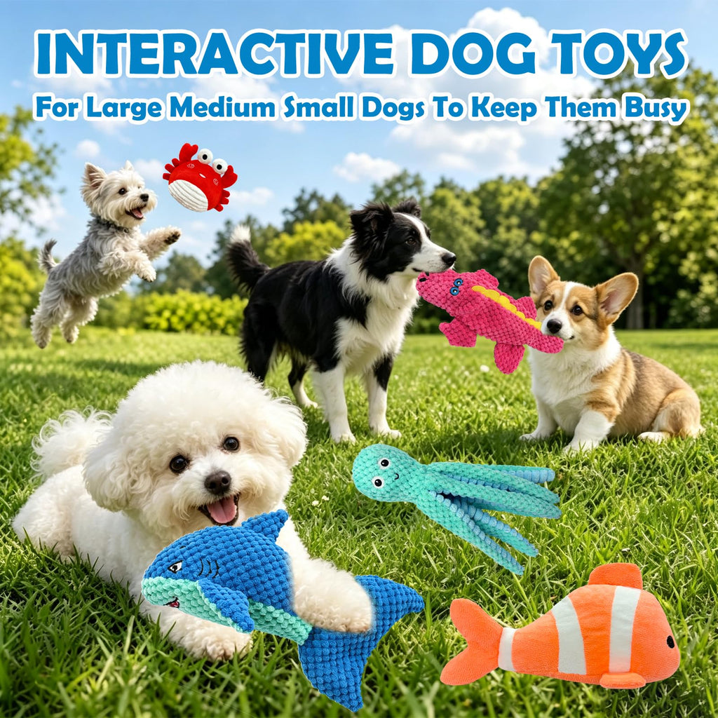 Kahu & Kin Crinkle Sea Creature Plush Toys